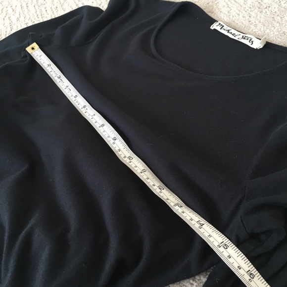 🇺🇸 MICHAEL STARS Drape Back ¾ sleeve Mini Dress - Picture 6 of 12